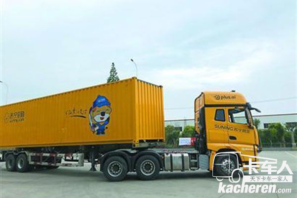 “天龍一號(hào)”首輛無(wú)人重卡在上海測(cè)試