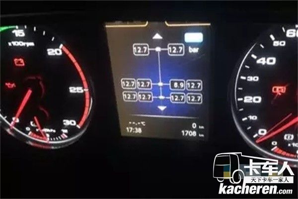 江淮格爾發(fā)6X2載貨車駕駛室儀表器屏幕