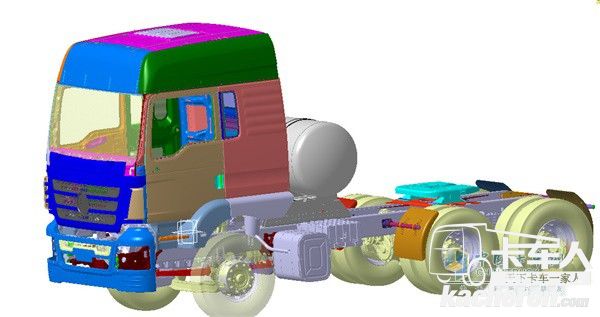 陜汽軒德3系燃氣牽引車符合人體工程學設計