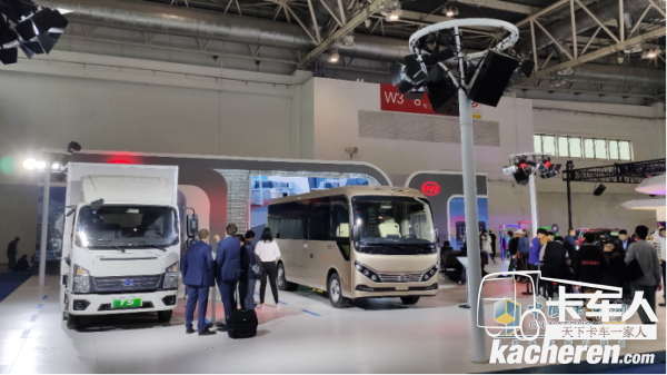 比亞迪T5A是2019世界智能網(wǎng)聯(lián)汽車大會中唯一展出的商用車