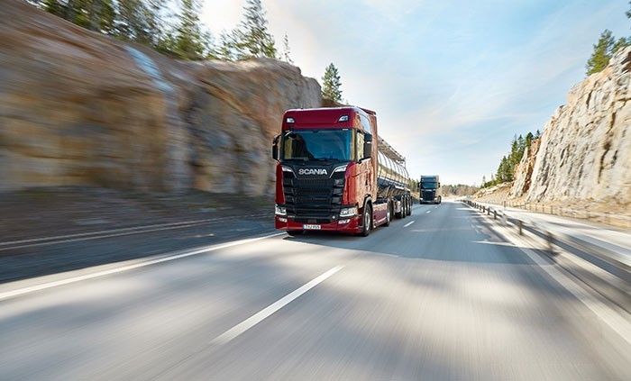 斯堪尼亞危化品運輸車