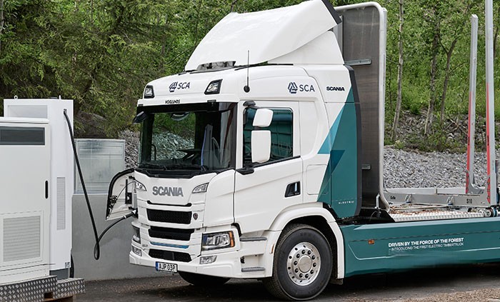 斯堪尼亞純電動卡車