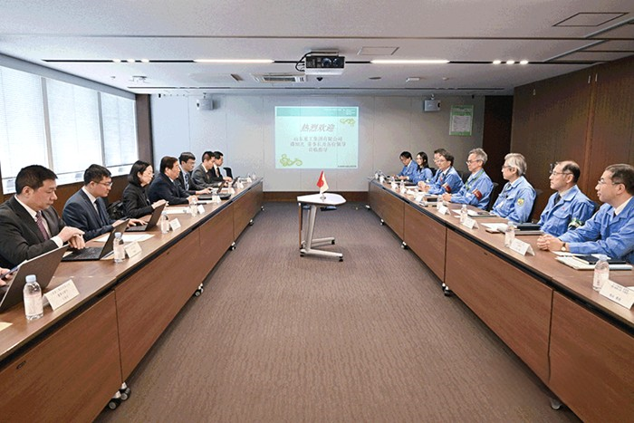 譚旭光率團隊訪問日本三菱重工業集團