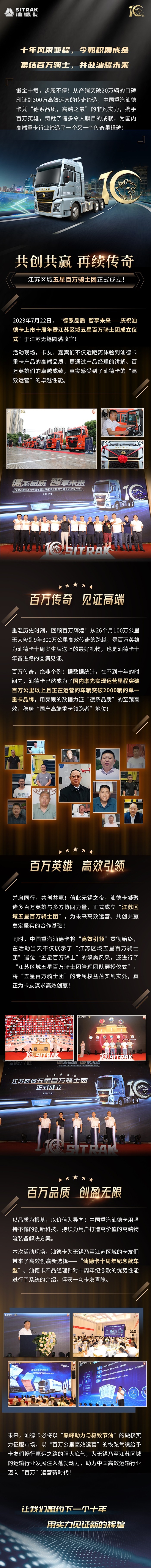 百萬非終點,未來更汕耀!江蘇區域五星百萬騎士團成立儀式圓滿落幕!