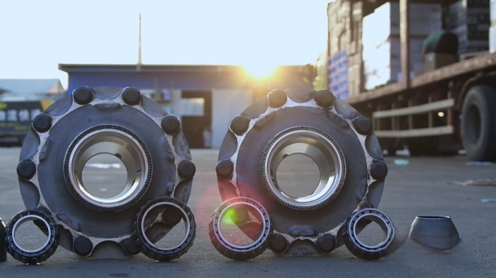 康邁鋁輪轂助力山東萊陽物流園長長途運輸保障