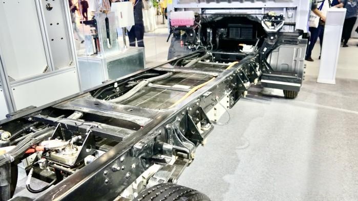 奧鈴智藍換電輕卡 首次亮相“2023服貿會”