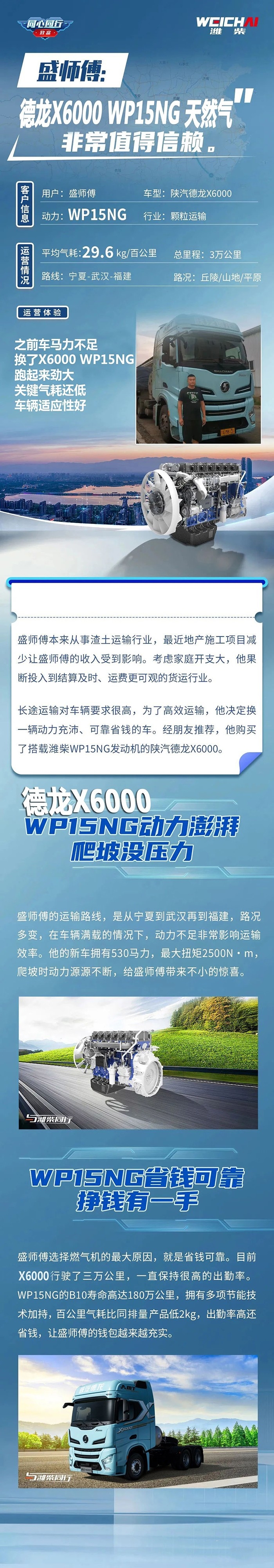 陜汽德龍X6000 WP15NG天然氣，你的信賴首選！